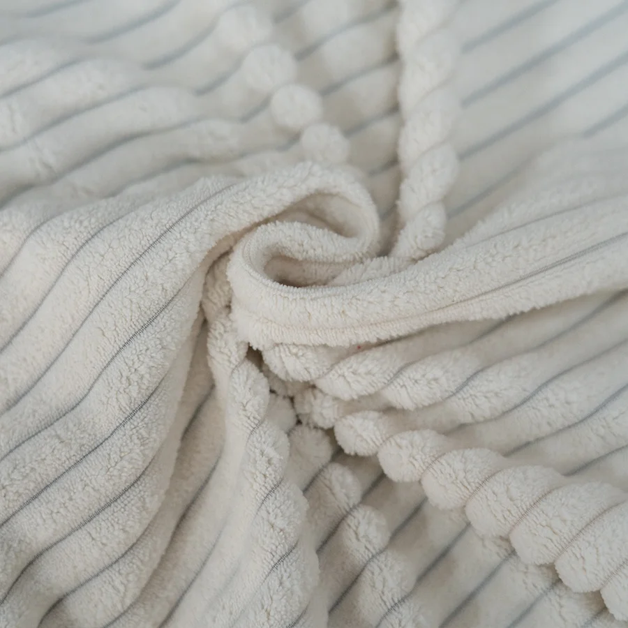 Chinese Manufacturer High Quality fabric 100%polyester Knitted High quality corduroy velvet fabric for sectional  sofa