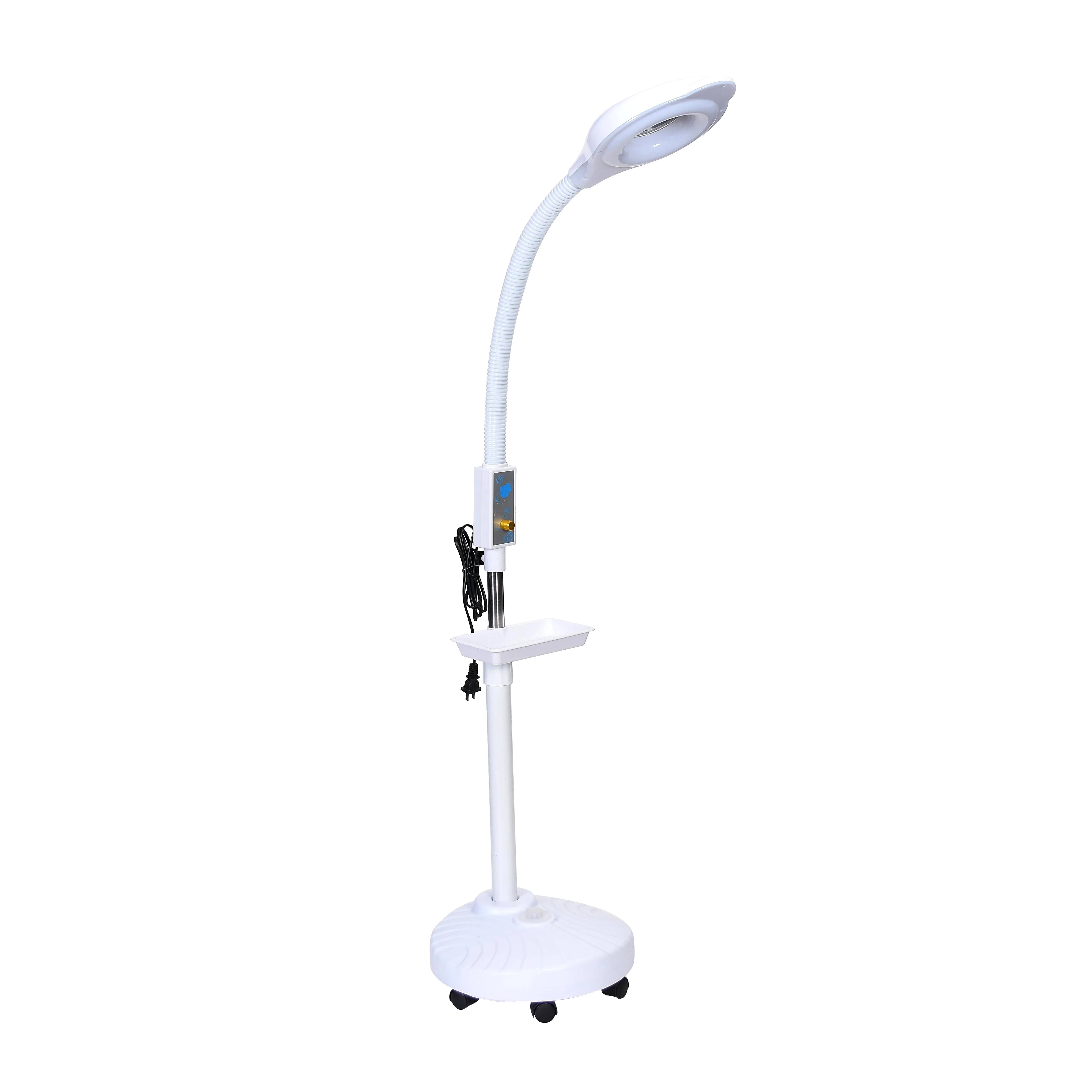 White Lens Led Magnifying Lamp High-quality Dimming  Standing Illuminated Magnifier Lamp LED Magnifier Power Supply Clamp