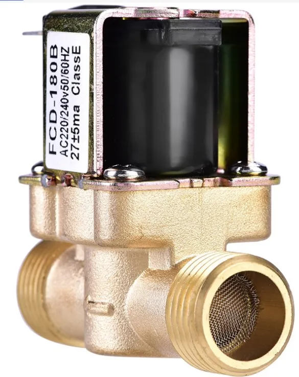 DC 24V AC220V Electric Solenoid Magnetic Valve 3/4inch 1/2inch Brass Valves Ball General Water Control Gas Normally Closed