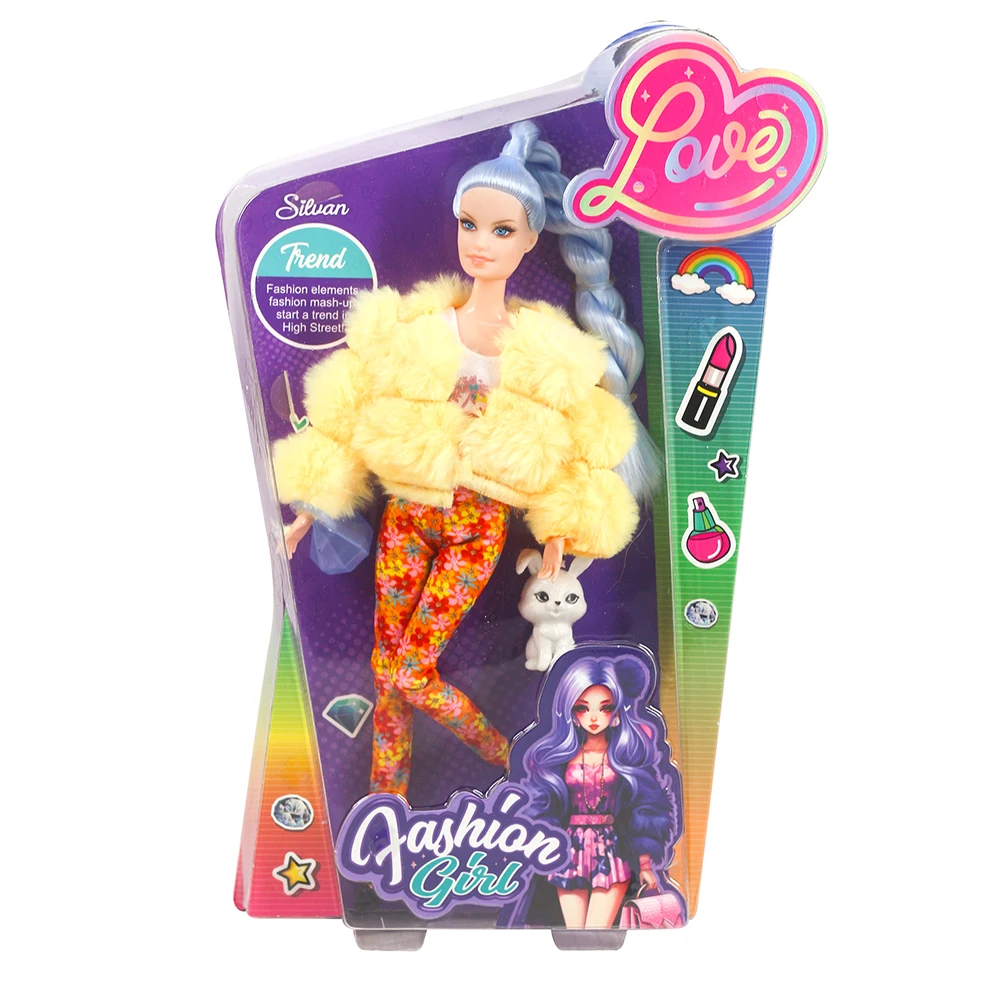 2024 Hot Selling Products 11.5 Inch Fashion Beauty Girl Doll Dress Up Set Children Girl Toy Doll