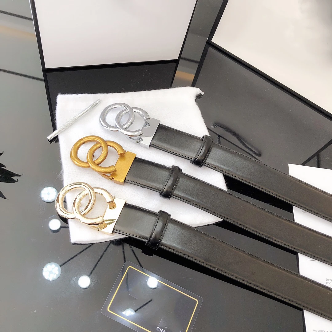 wholesale luxury women men brand letter shape genuine leather designer belts