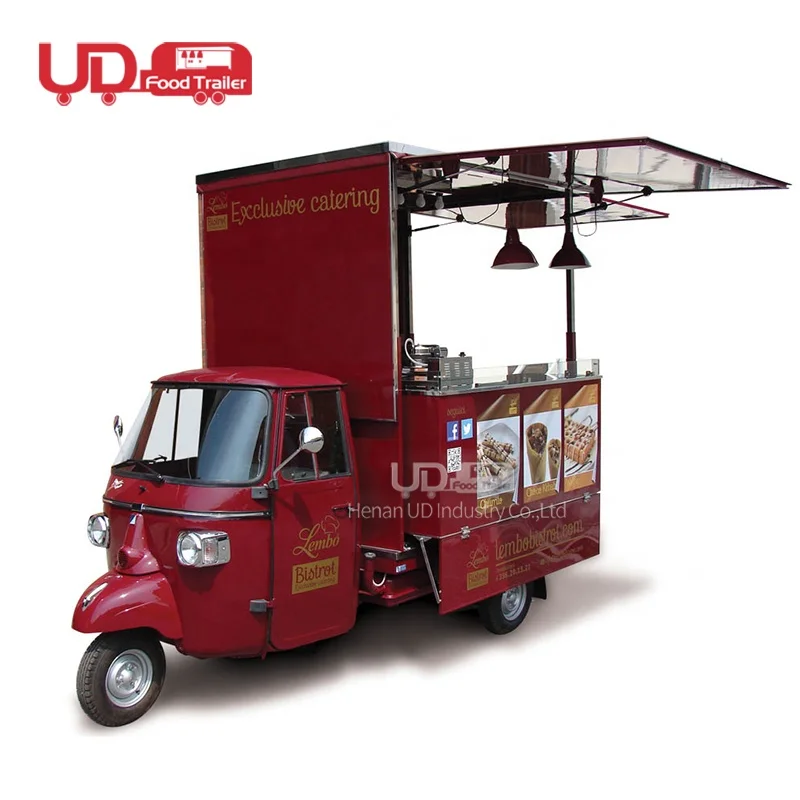 Professional Supplier Multi-function Food Truck Electric Tricycle Snack Hot Dog Stand Food Cart