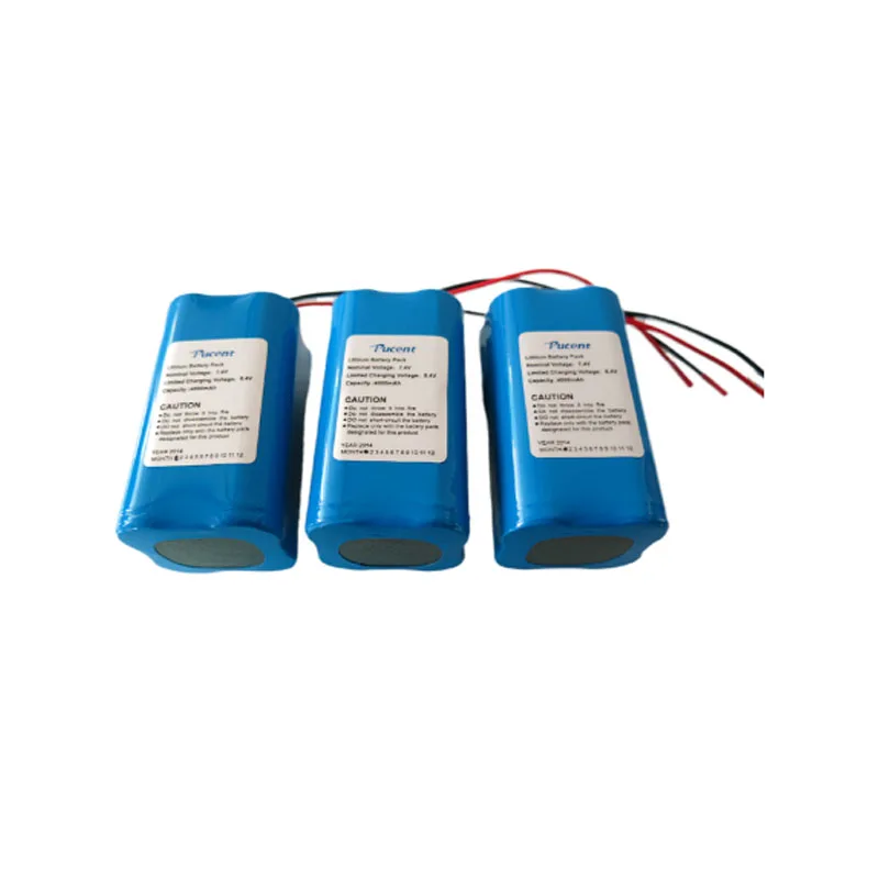 Hotsale 2600mAh 3300mAh 4400mAh 6600mAh lithium ion 18650 battery pack 3.7v 7.4v 11.1v 14.8v 24v 25v rechargeable li ion battery