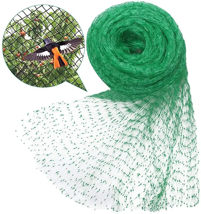 single-use anti bird nets  Green Bird Netting For Vineyard Anti Bird Netting for Fruit & Vegetable Protection