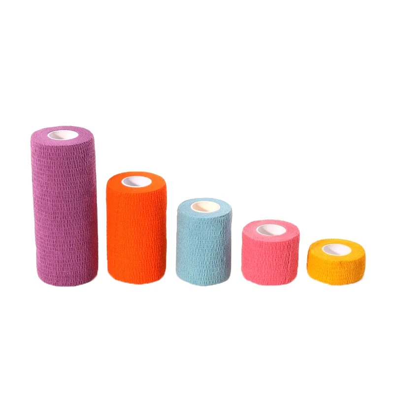 Healthcare Suppliers Colorful Vet Cotton Cohesive Elastic Wrap Bandages
