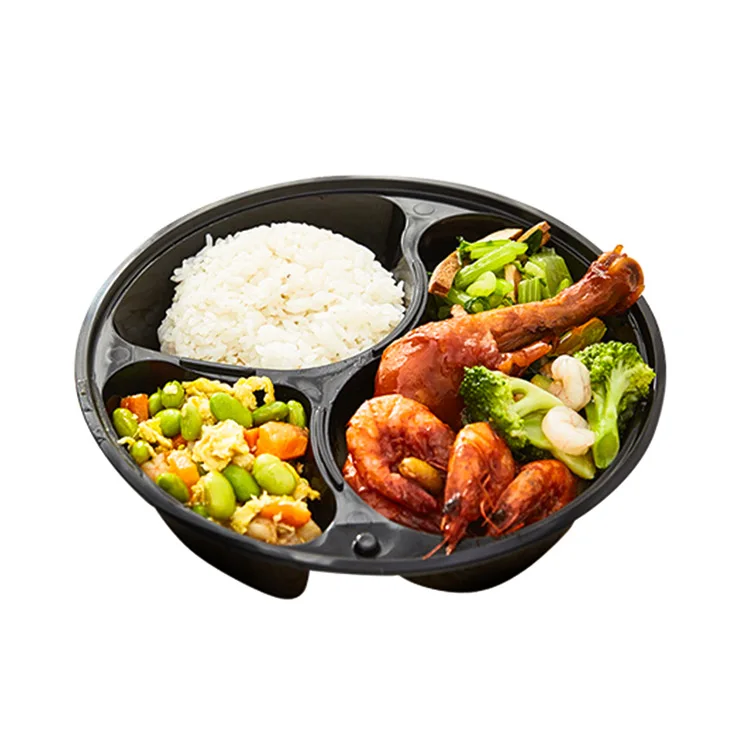 Transparent rectangular plastic lunch boxes, disposable takeaway plastic food containers