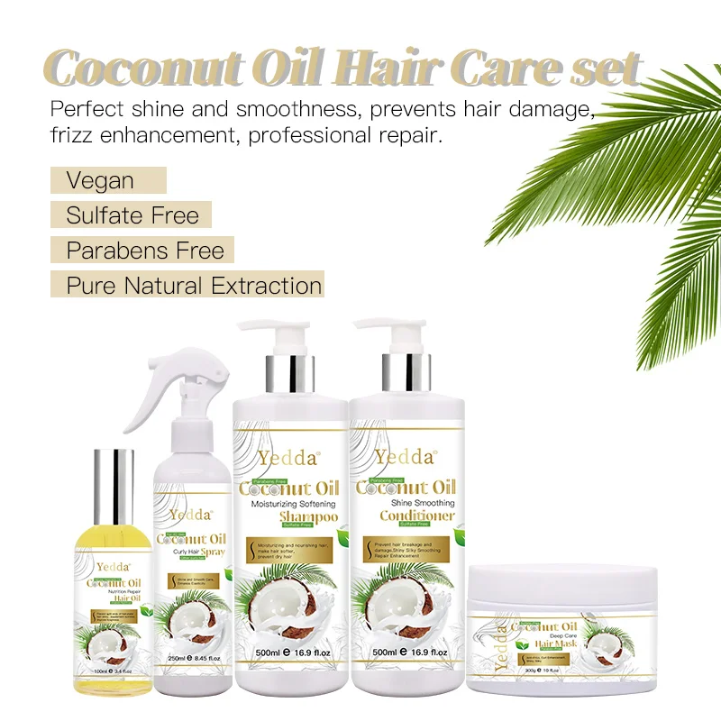 500ml Natural Organic Sulfate Parabens Free Coconut Oil Soft Moisturizing Cleansing Hair Shampoo