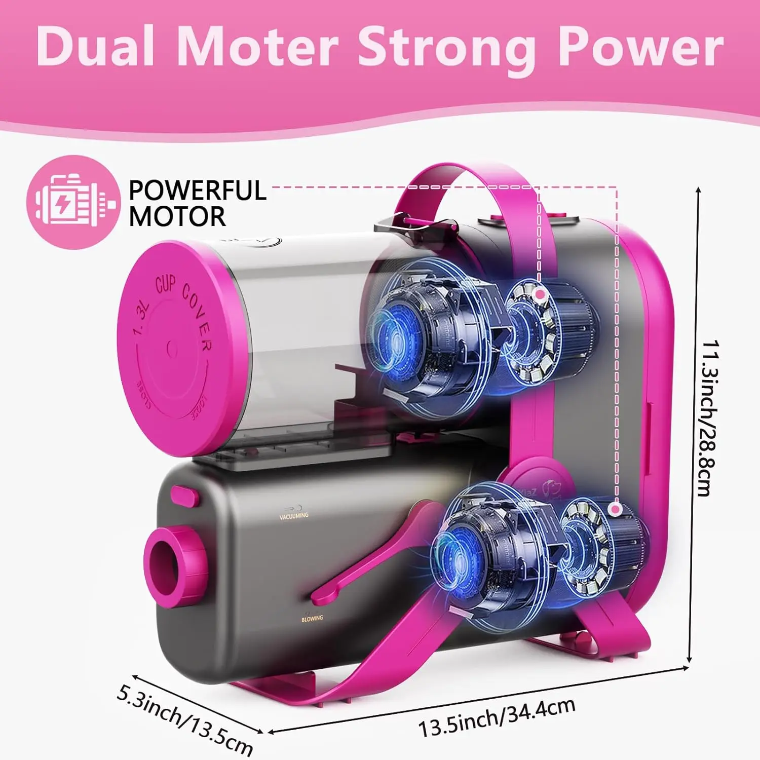 Intelligent 3 In One High Power Electric Pet Grooming Vacuum Cleaner Pet Hair Blower Clipper Nail Grinder For Dog And Cat