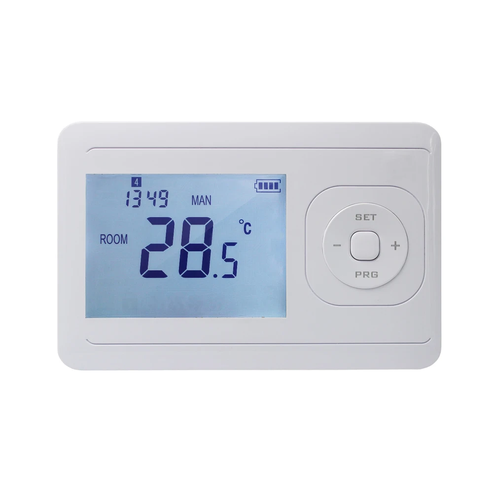 Telin 24 Hour Clock Programmable Thermostat With 2PCS AAA Battery For Home Electric Appliance