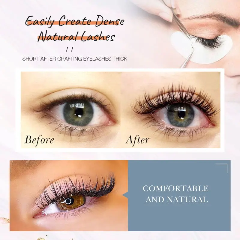 Qeelasee ellipse flat eyelash extensions mink Cashmere Verdor Flat Eyelash Extensions