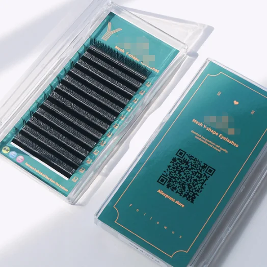 YY LASH Y shape eyelash extensions 0.07 Easy fanning Premade Volume lash  lashes Faux mink 12 rows mesh makeup