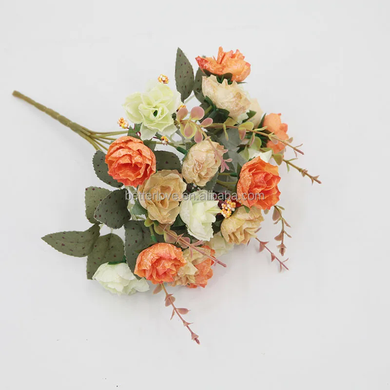 Factory wholesale silk red  flowers artificial silicone artificial flowers importers artificial flowers wedding