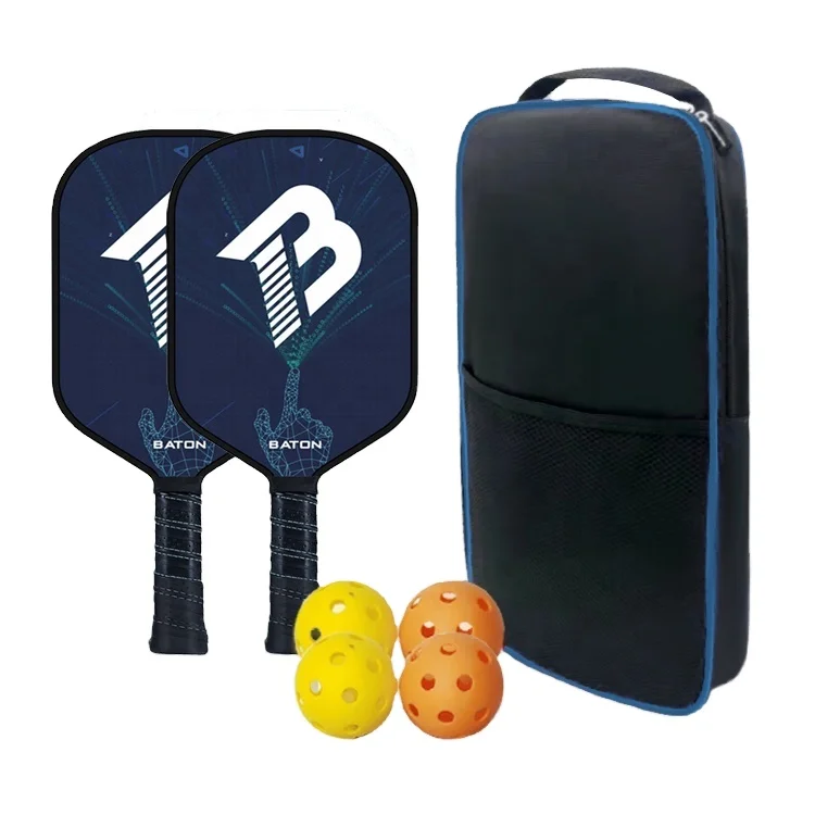 
Edgeless Pickleball Paddle Wooden Custom Graphite Pro And Balls And Net Court Floor Oval Net 