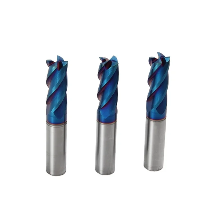 BOMI BMKK-332 solid carbide 4flutes nano coating end mills durable and sharp tungsten carbide drill bit for metal