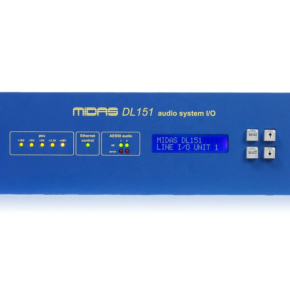 Midas DL151 Stagebox 24-Channel XLR Mic/Line Inputs With Midas Mic Preamps For Midas Digital Mixer