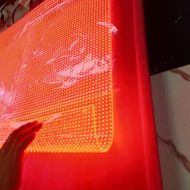 Ultra-thin Qualcomm transparent flexible film LED screen 95% transparency flexible film LED screen