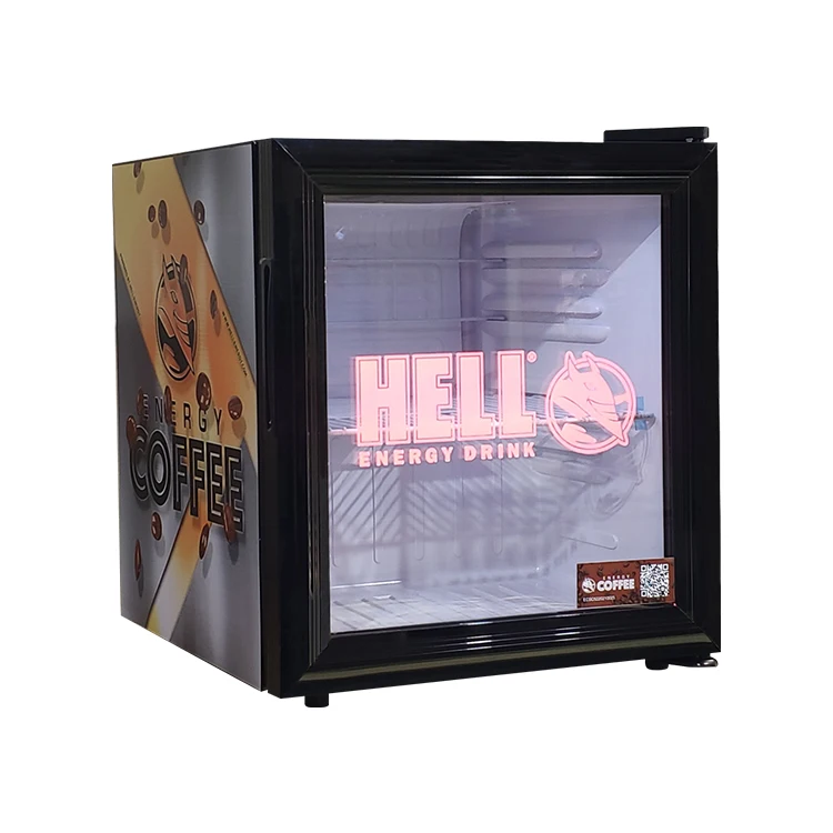 Meisda SC52 52L Customized Mini Refrigerator Portable Stainless Steel Display Cooler with Electric Compressor