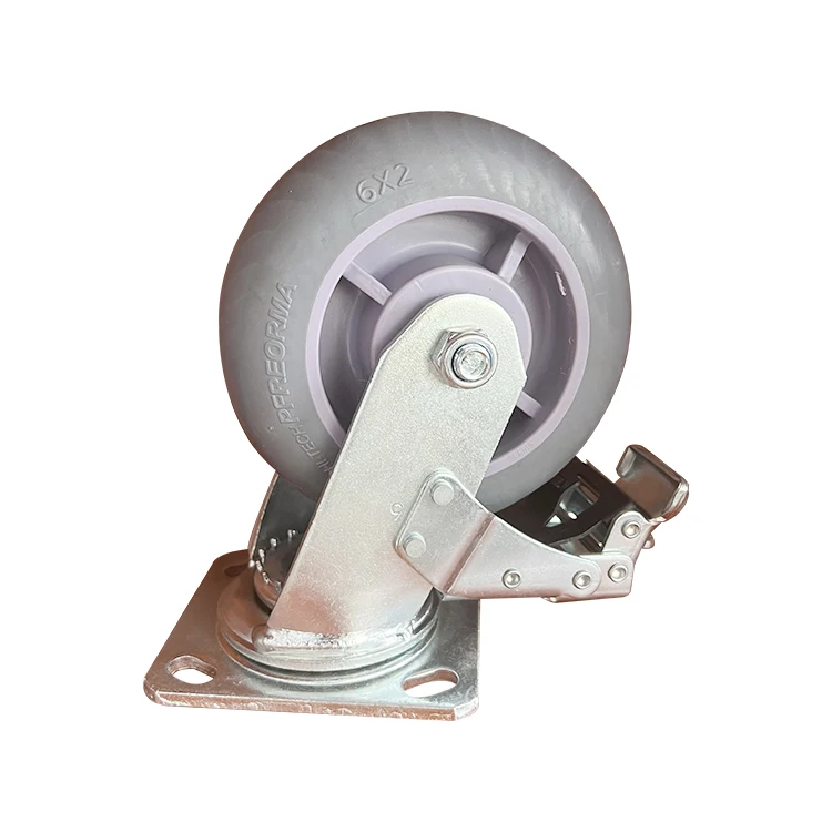 Swivel 6 Inch Industrial Castor Hand Truck Tpr Heavy Duty Caster Trolley Wheel Caster