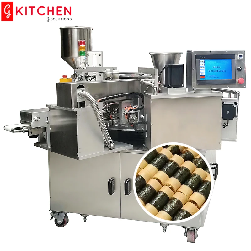 Hot Sell factory Automatic Seaweed small egg roll production machine Seaweed Wafer Egg Rolls Stick Maker Making Machine
