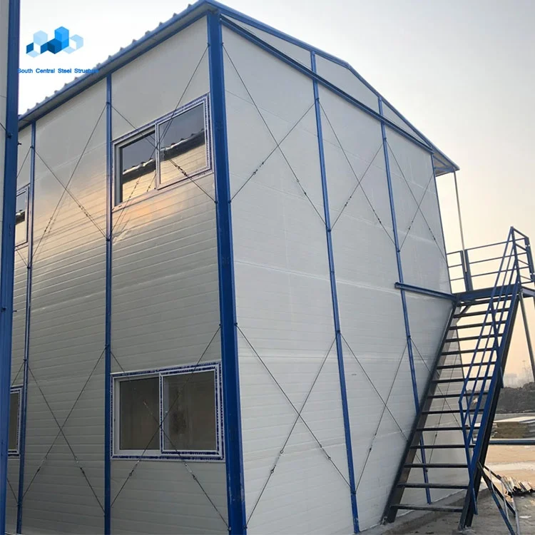Изготовленный На Заказ k Тип 2 история современный сборный дом с низкой ценой класса люкс стальных панельных домах для работника четверти