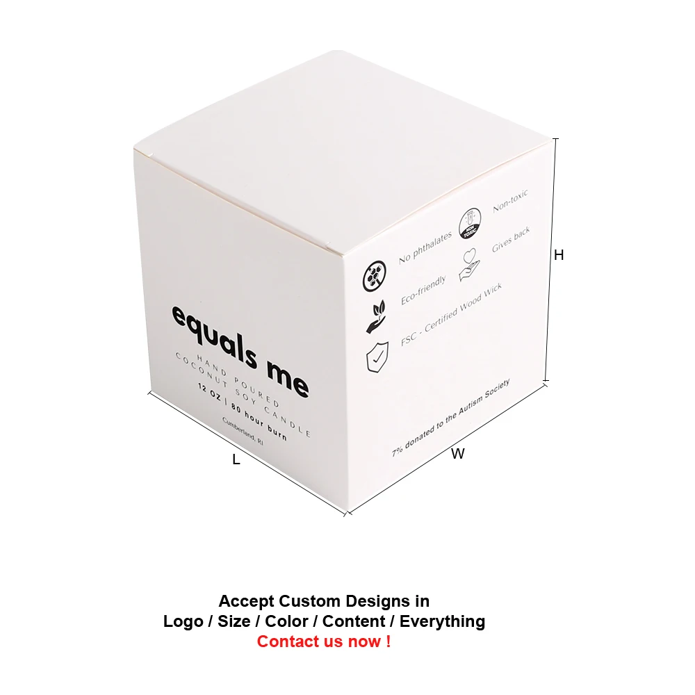 Luxury Custom Candle Box Packaging 10oz 8oz  Boxes Hard Cardboard Luxury Gift Box For Candles