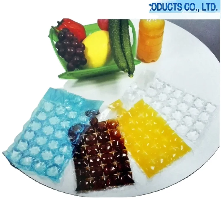 Customized Freezing Making Mold 24 Cubes Plastic PE Disposable Self-seal Ice Cube Plastic Packaging Bags