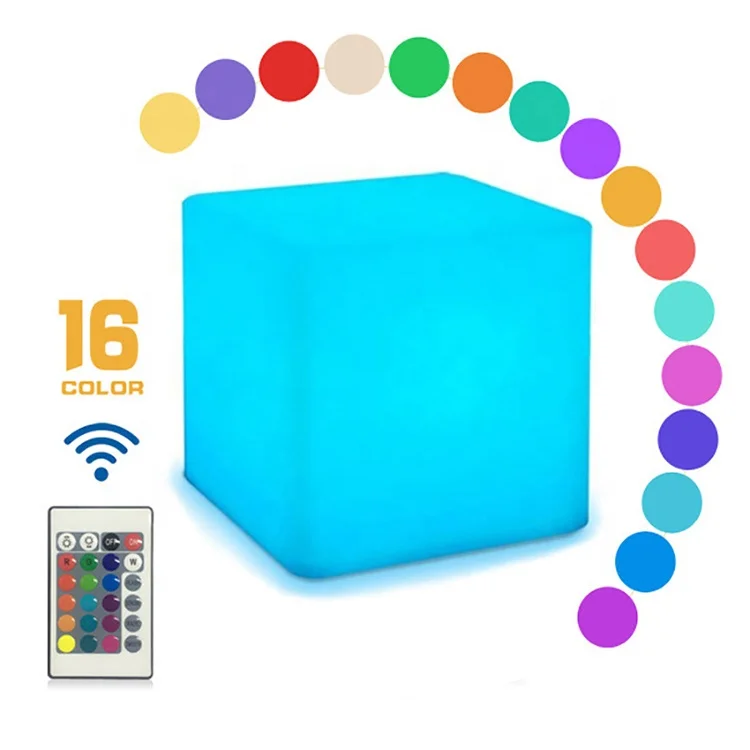 LED Cube Lights with Remote Control,Mood Lamp,USB Beside Desk Lamp