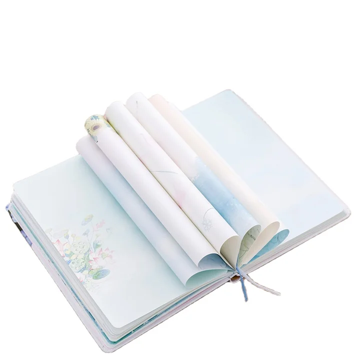 Top quality cardboard hardcover custom cut notebooks printing