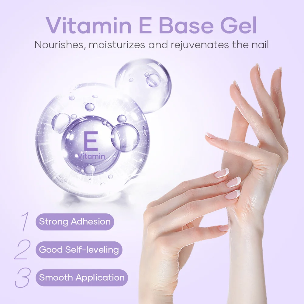 Missgel Available in stock Low Viscosity Base Gel Nail Care Custom Private Label Base Coat Gel OEM/ODM Vitamin E Base Coat