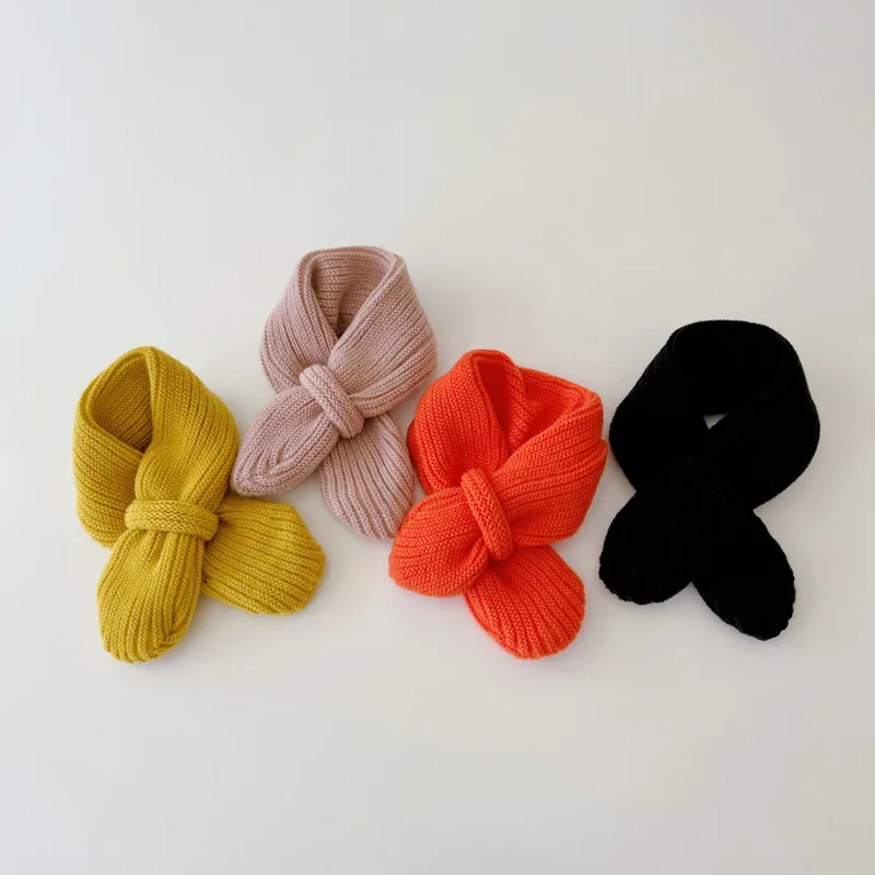 Y-Z Fashion designer Baby christmas winter scarves knitted wool neck warm acrylic long scarf 2024