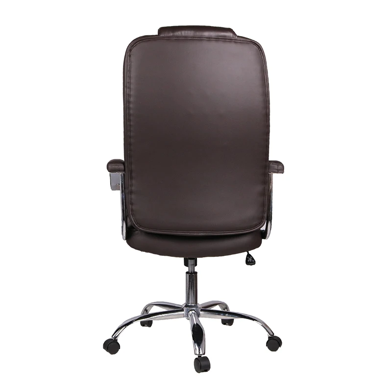 Boss Swivel Revolving True Seating Concepts Leather Executive Chair from Leather Brown