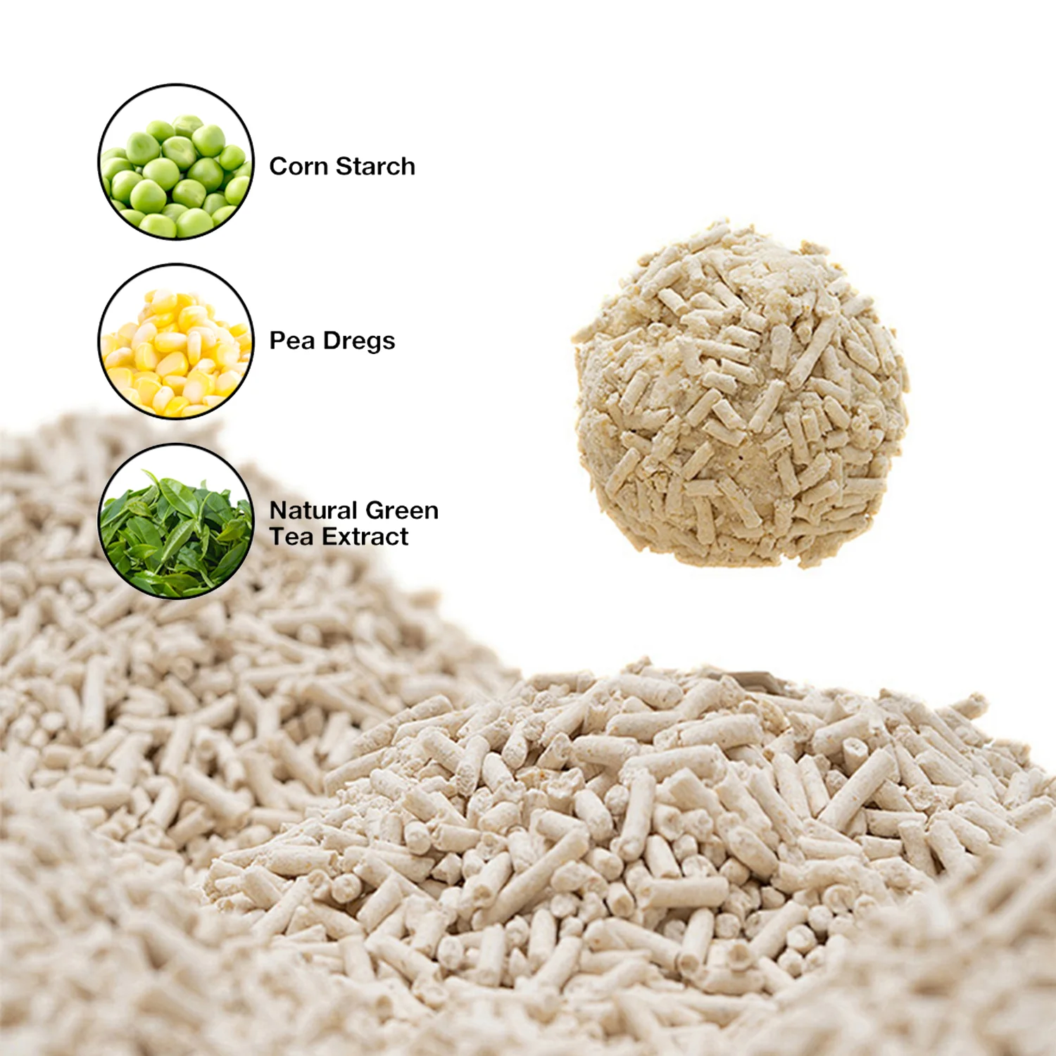 Customized price strip shape 2mm 3mm 18L original scent Food Grade Natural plant super odor control tofu cat litter