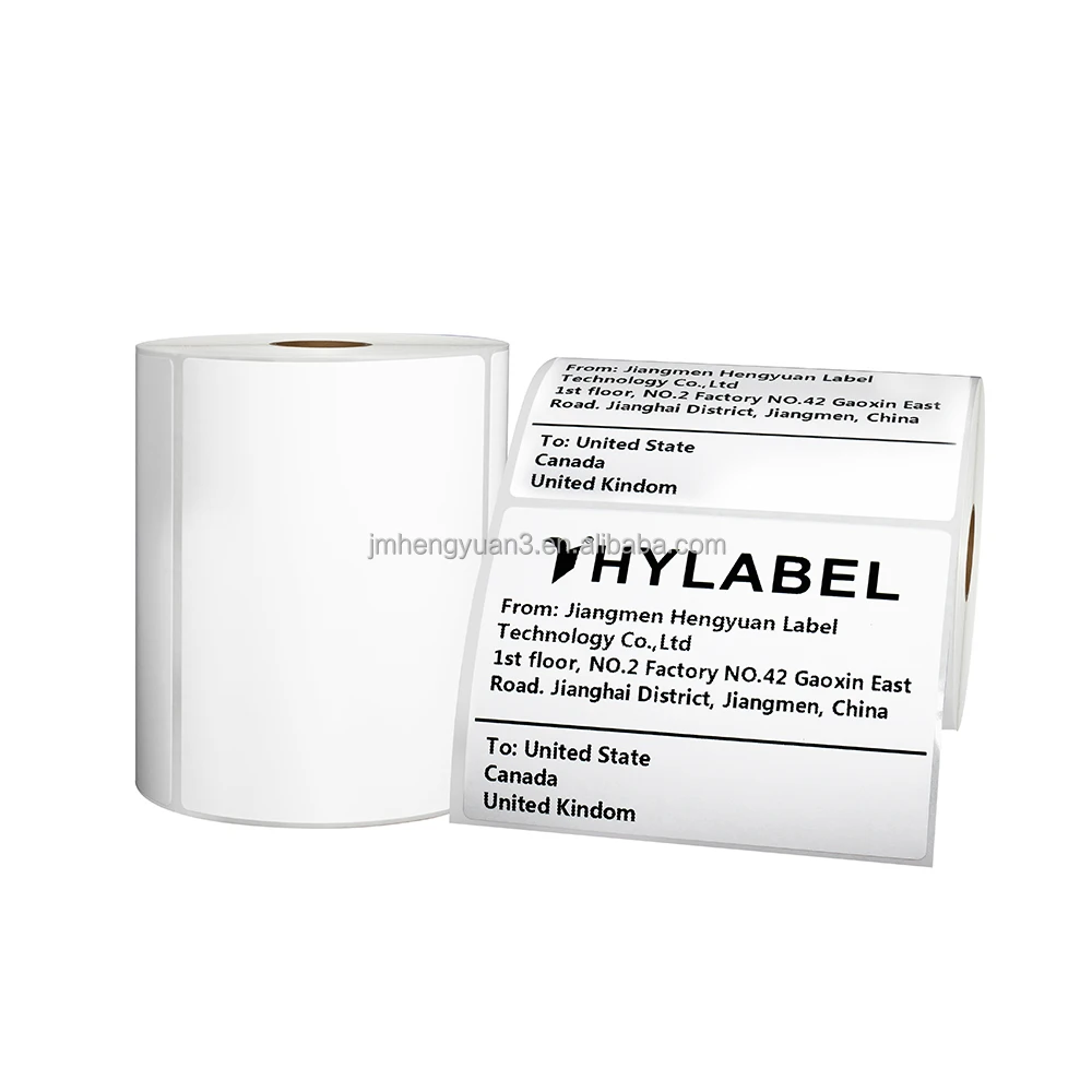 Waterproof Self Adhesive Paper 100mmx75mm Thermal Label Paper 100x75 500pcs Direct Thermal Shipping Label for Logistics
