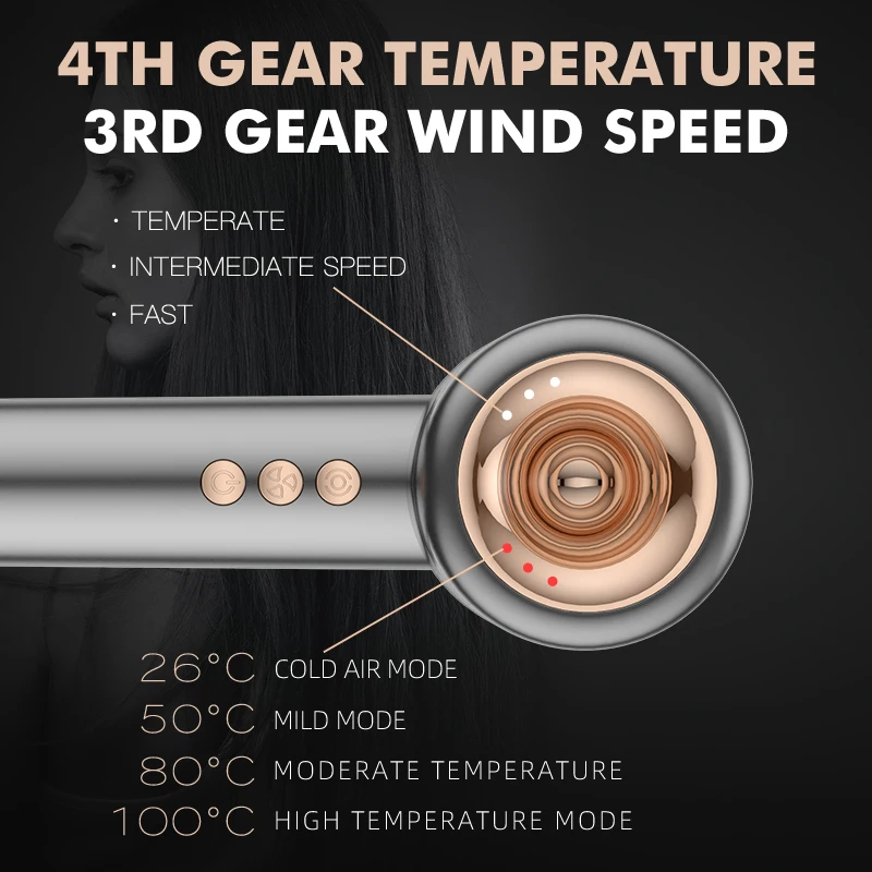 LDY Hair Dryer Wholesale Customized Salon Equipment 1500w Learless Professional Hair Dryer Travel OEM