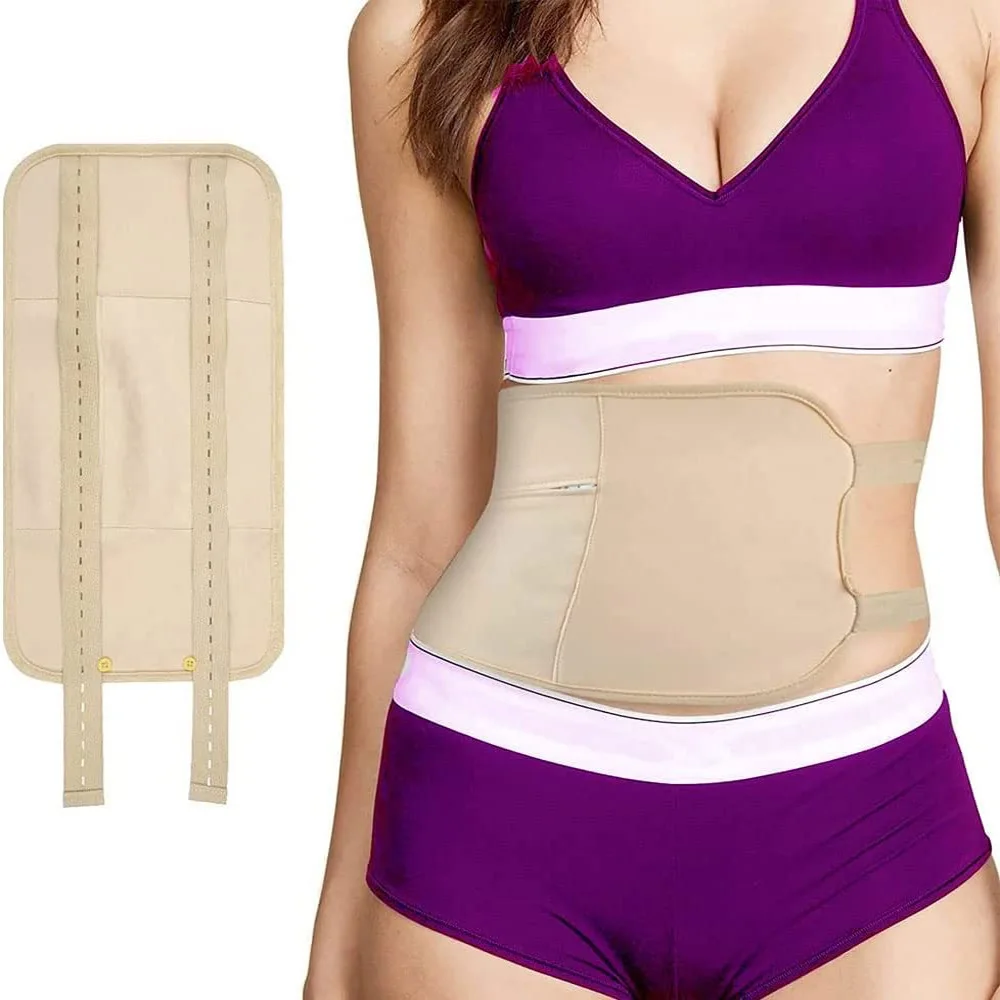 Wholesale Adjustable Strap Reusable Washable Cotton Compress Liver Detox Castor Oil Body Wrap