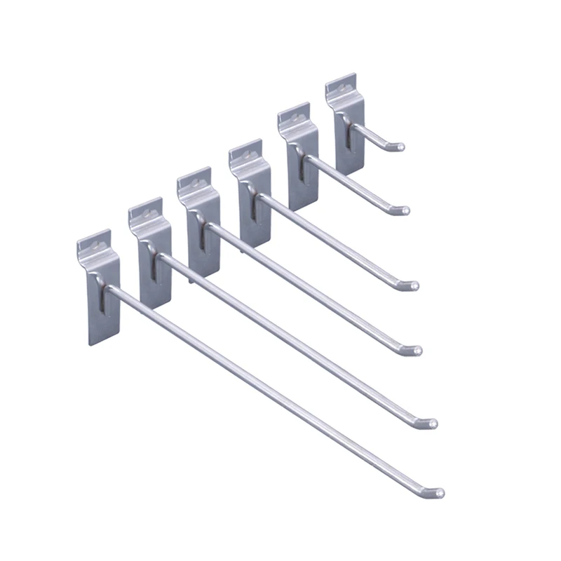 Металлические крючки Slatwall, одинарный провод, продукция для демонстрации, крючки slatwall, диаметр