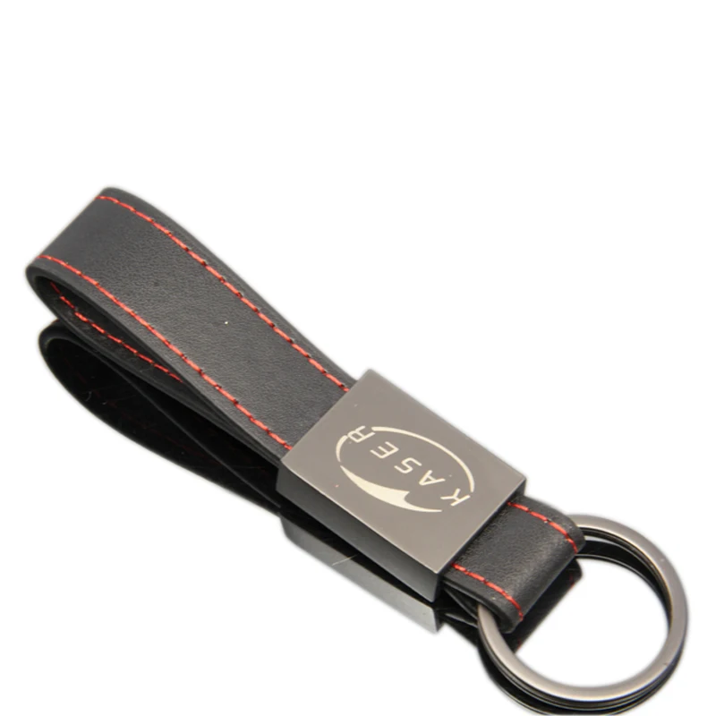 Custom leather keychain key chain gifts car metal logo keychain