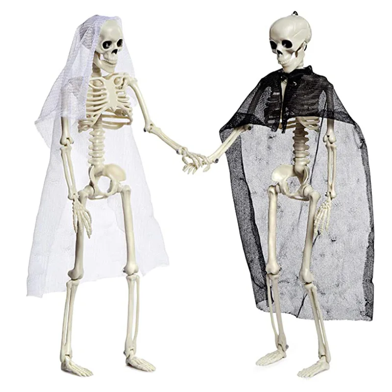 Halloween Party Decoration Scary Props Plastic Halloween Eve Skeleton for Halloween party