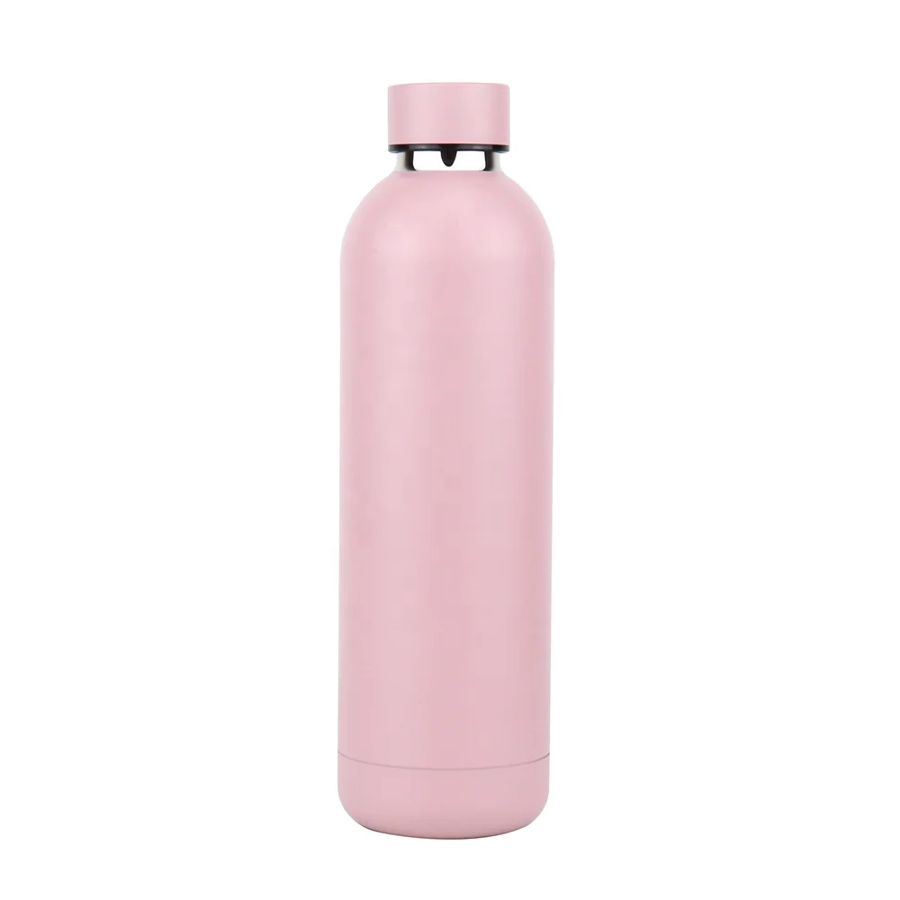 
2021 wholesale new stainless steel water bottle Hot sale pink matte bottle milk steel bottle for children 