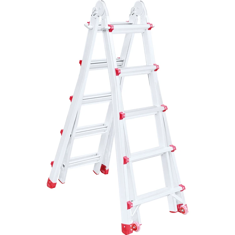High quality 3-7 steps aluminium folding stairs durable multi-functional telescopic ladder
