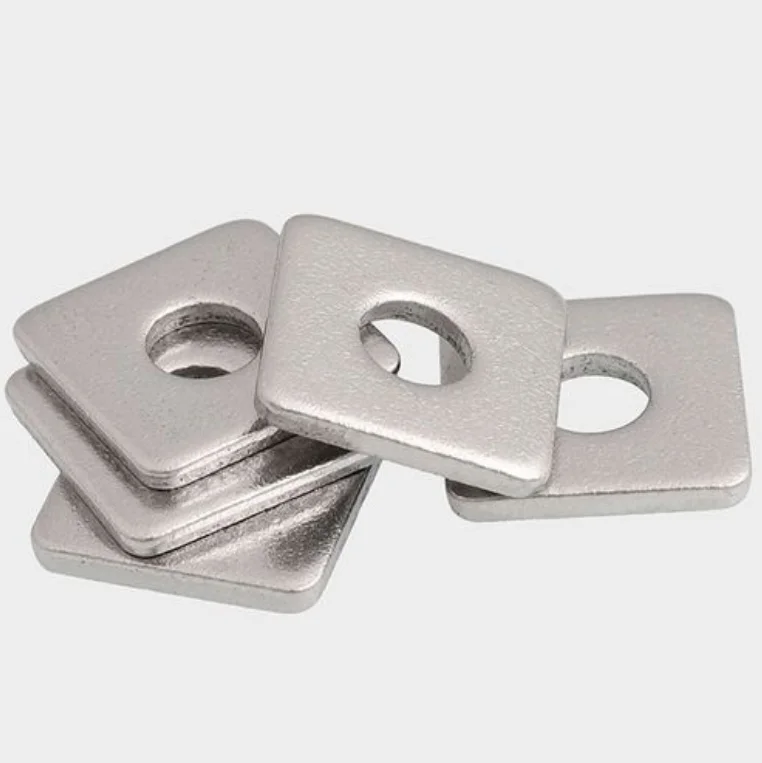 Handan Factory Carbon Steel High Strength Grade 8.8 Square Washer Finish ZP Plain  HDG Color DIN436