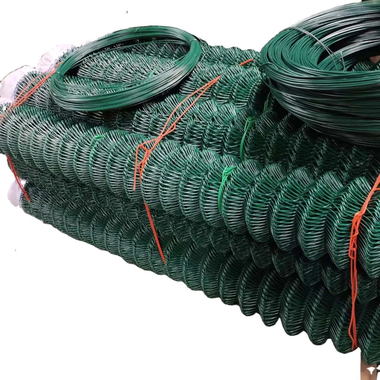 10 Gauge Green 2in openning galvanized Chain Link Fence For Baseball Fields