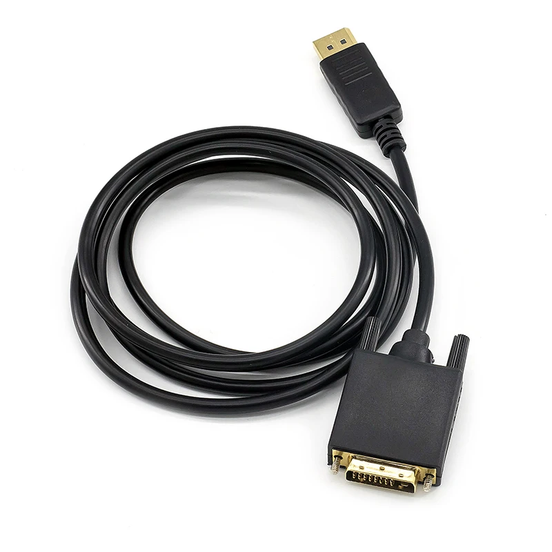Hot Product Factory wholesale 1.8m customized DP to DVI cable od 7.3 DP to VGA HDTV HD adapter cable