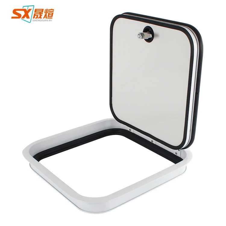 
White Black Frame Exterior RV caravan Hatch for motorhome accessories 