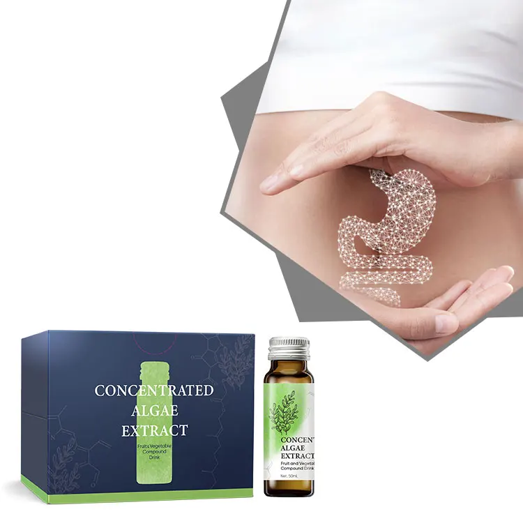 50ml Glass Bottle Enhances Intestinal Peristalsis Concentrated Algae Extract Fruit and Vegetable Compound Drink