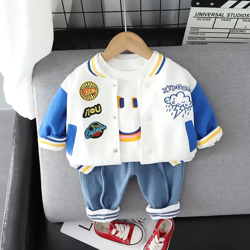 Trendy 1 2 3-4 to 5 Years Old Little Child 3 Pieces Suit Smocked Baby Boy Dress Boutique Kids Clothes Toddler Boys Clothing Sets