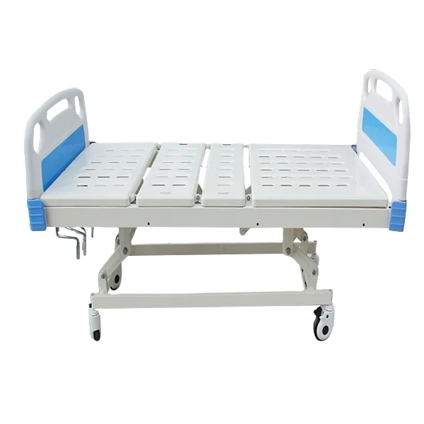 Professional Home Care Steel Manual Three Crank Hospital Medical Bed With Toilet