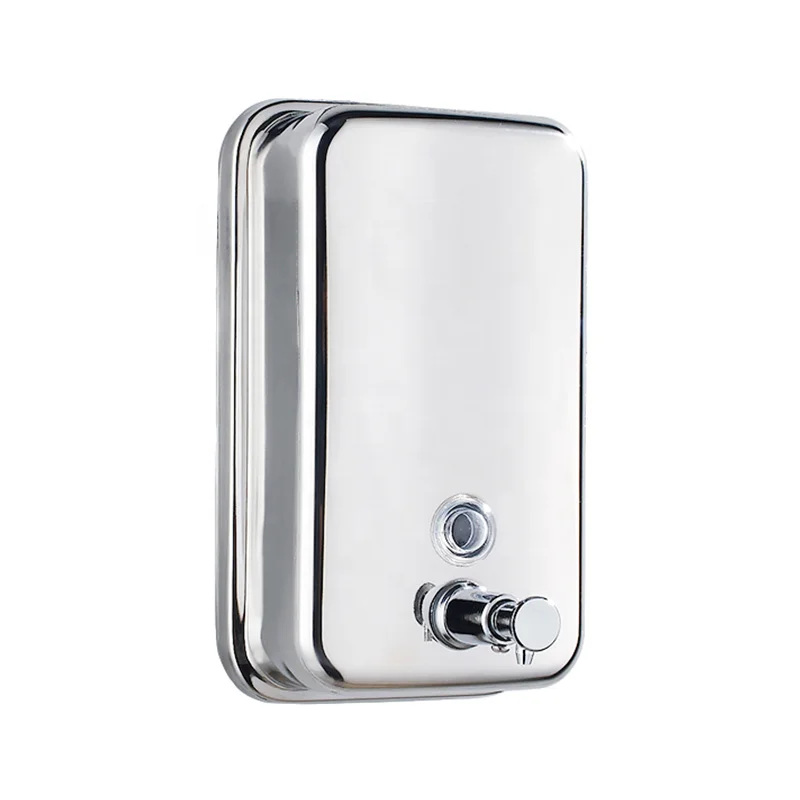 dispensador de jabon liquido 500ml washroom wall stainless steel hand soap dispenser