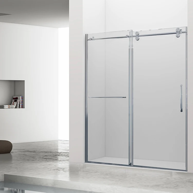 96321-CP Faucet Set Abs Exterior Sauna Room Shower Frameless Glass Door For Cabin