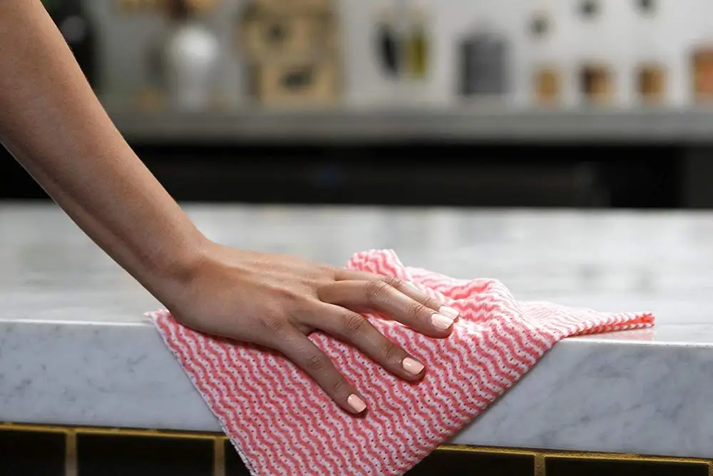 Ezywipe Чистящая салфетка впитывающий воду прочная Влажная и сухая двойного назначения из микрофибры для